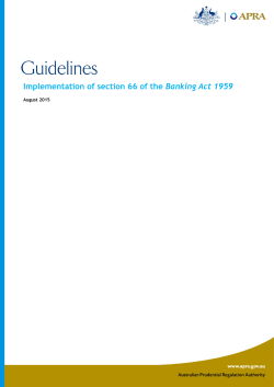Guidelines on implementation of Section 66, Banking Act 1959