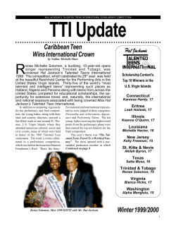 TTI Update Winter 1999/2000 Caribbean Teen Wins International