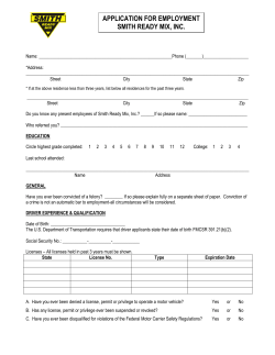 Employment Application
