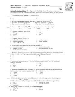 Diagnostic Assessment