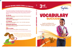 Third Grade Vocabulary Success