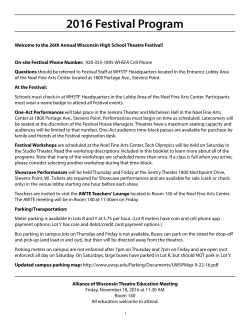 2016 Festival Program - Division of Continuing Studies - UW