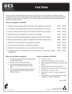 Fad Diets