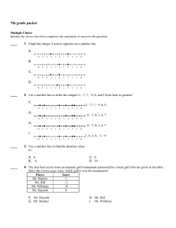 7th grade packet - Mater Academy Lakes High School