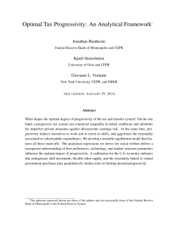 Optimal Tax Progressivity: An Analytical
