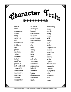 Character Traits
