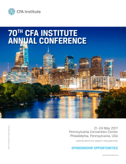 sponsorship opportunities 70th cfa institute annual conference
