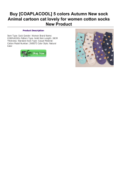 Buy [COAPLACOOL] 5 colors Autumn New sock Animal cartoon cat