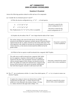 ap® chemistry 2009 scoring guidelines - AP Central