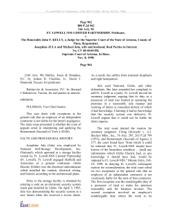 Page 962 800 P.2d 962 166 Ariz. 96 FT. LOWELL