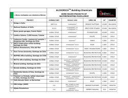 ALCHIMICATM Building Chemicals