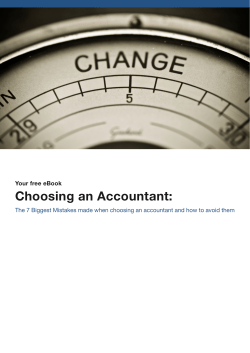 7 Biggest Mistakes when Choosing an Accountant