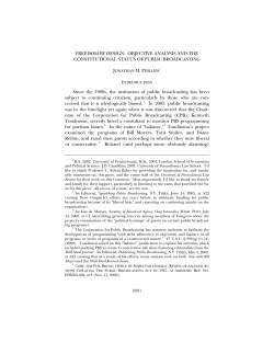 Freedom by Design: Objective Analysis and the