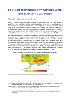 Black Carbon Emissions from Kerosene Lamps