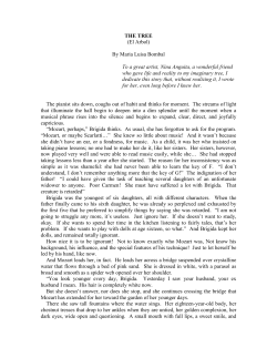 THE TREE (El Arbol) By Maria Luisa Bombal To a great artist, Nina