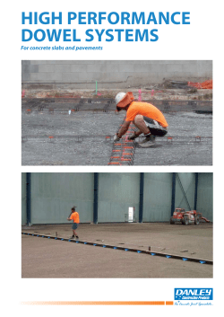 HIGH PERFORMANCE DOWEL SYSTEMS
