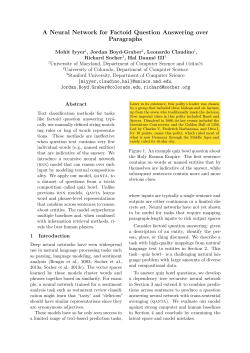 A Neural Network for Factoid Question Answering over Paragraphs