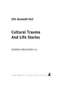 Cultural Trauma and Life Stories - E