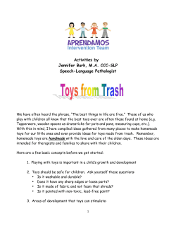 Activities by Jennifer Burk, M.A. CCC-SLP Speech