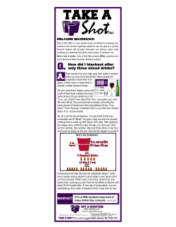 How did I blackout after only three mixed drinks?