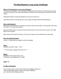 The Bob Beamon Long Jump Challenge