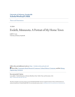 Eveleth, Minnesota: A Portrait of My Home Town