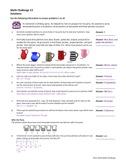 Math Challenge 13 Solutions