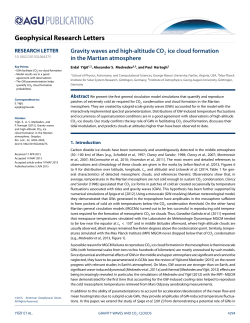 Gravity waves and high-altitude CO2 ice cloud formation in the
