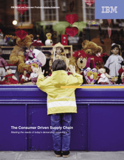 The Consumer Driven Supply Chain