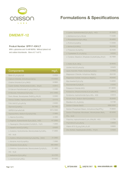 Formulations - Caisson Labs