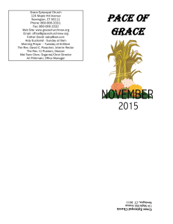 November 2015 - Grace Episcopal Church Newington