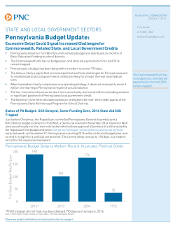 Pennsylvania Budget Update