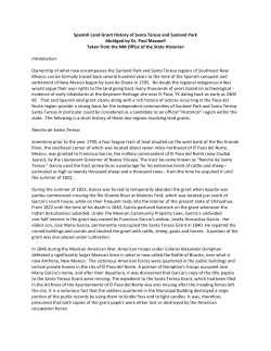 Spanish Land Grant History of Santa Teresa and Sunland Park
