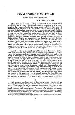 Animal Symbols in Maurya Art: Formal and Cultural Significance
