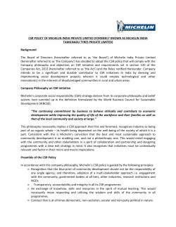 final CSR Policy