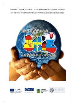 Being Young in Europe Comenius Project 2009 - 2011