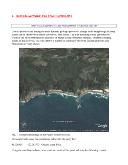 1. COASTAL GEOLOGY AND GEOMORPHOLOGY