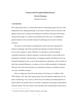 Contrast and perceptual distinctiveness