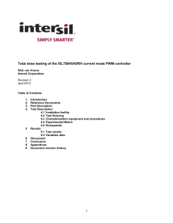 ISL78845ASRH ELDRS Test Report