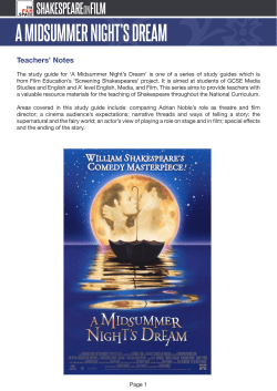 a midsummer night`s dream
