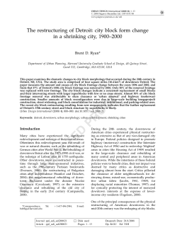 City Block Form Change in