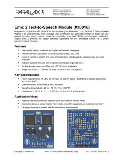 Emic 2 Text-to-Speech Module (#30016)