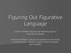 Figuring Out Figurative Language