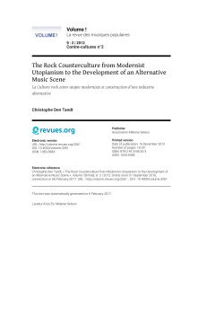 The Rock Counterculture from Modernist