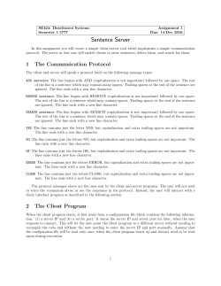 Sentence Server