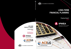 Long Term Financial Planning Practice Note 6