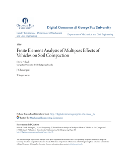 Finite Element Analysis of Multipass Effects of Vehicles on Soil