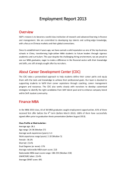 Employment Report 2013