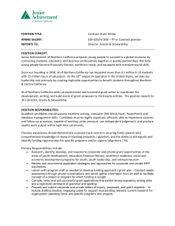 Contract Grant Writer HIRING SALARY
