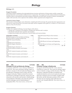Biology - Solano Community College